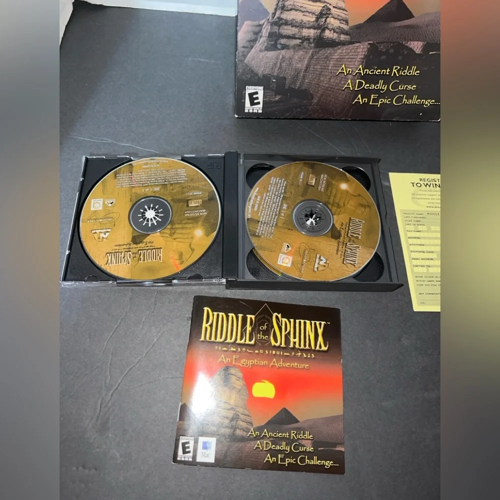 Riddle of the Sphinx: An Egyptian Adventure (PC, 2000) Big Box PC Game Complete